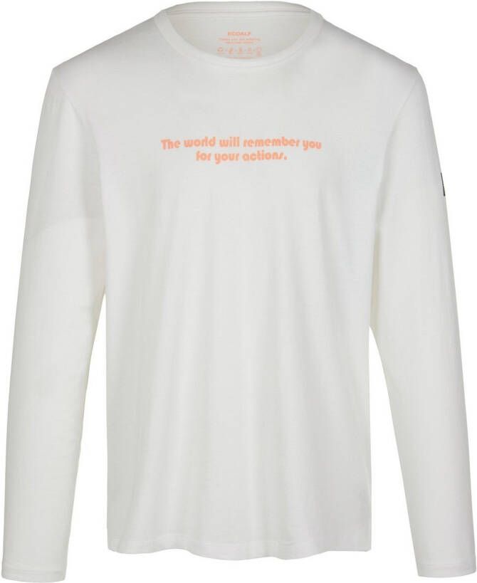 Ecoalf Shirt ronde hals 100% katoen Van wit
