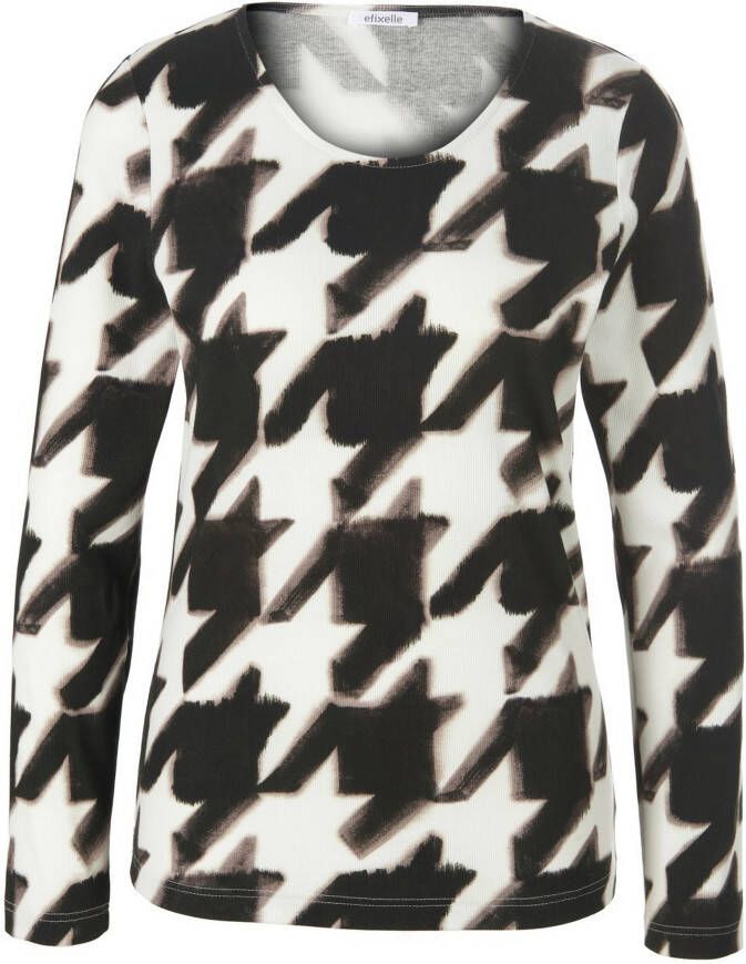 Efixelle Shirt ronde hals en lange mouwen Van beige