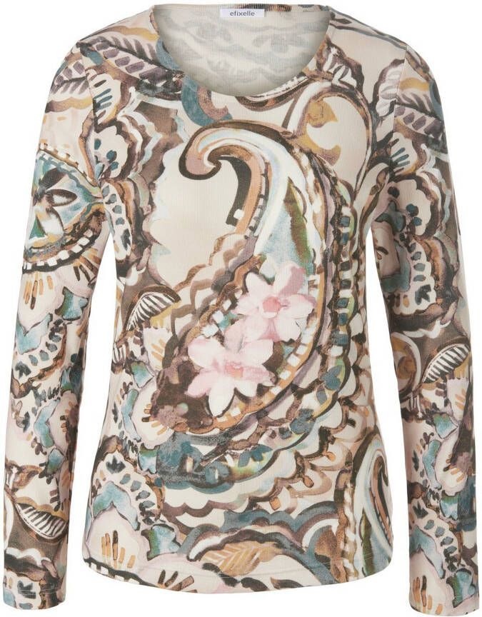 Efixelle Shirt ronde hals en lange mouwen Van multicolour