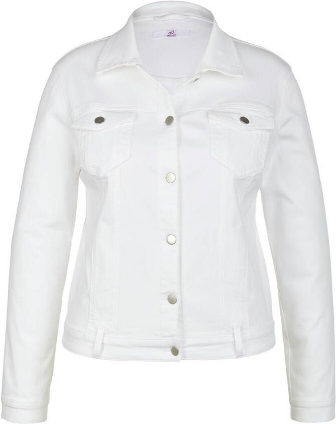 Emilia Lay Jeansjasje borstzakken Van wit