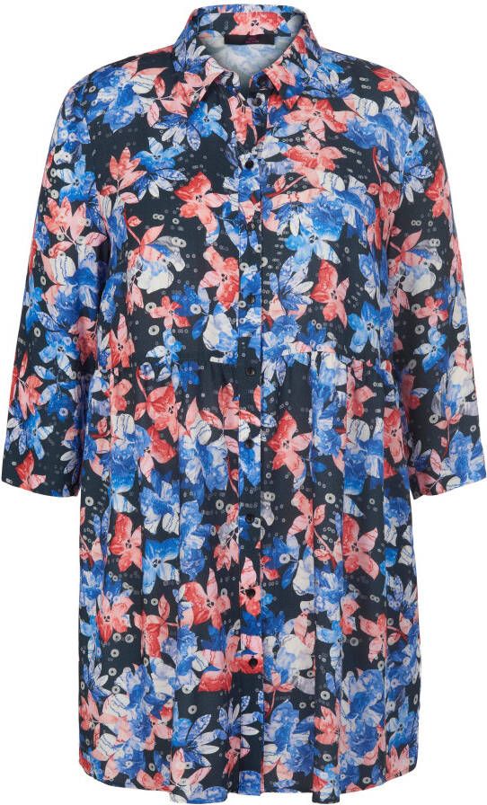 Emilia Lay Lange blouse 3 4-mouwen Van multicolour
