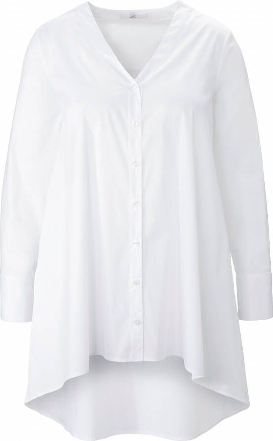 Emilia Lay Lange blouse lange mouwen Van wit