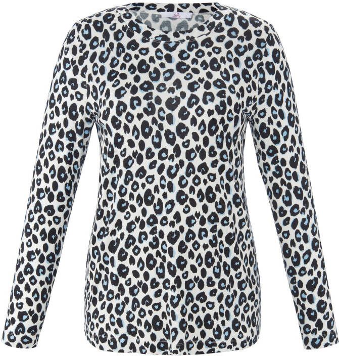 Emilia Lay Shirt luipaardprint Van wit