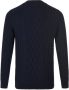 Barbour Trui ronde hals en kabelmotief Van blauw - Thumbnail 2