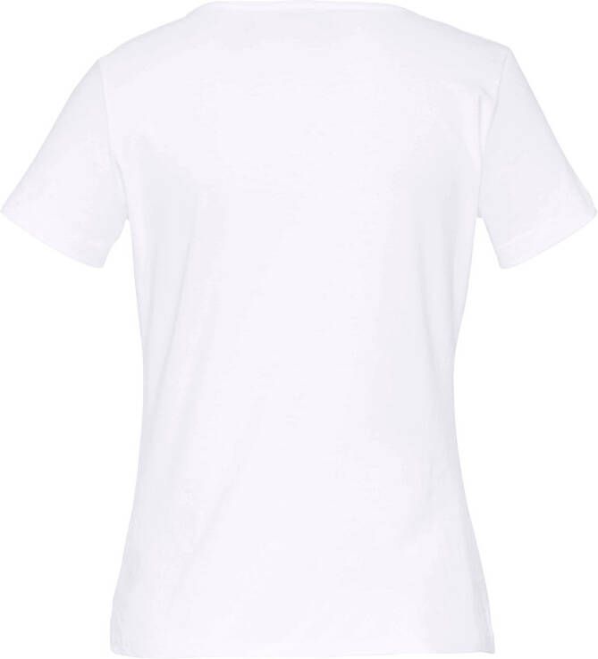 Bogner Shirt model Anni 100% katoen ronde hals Van wit
