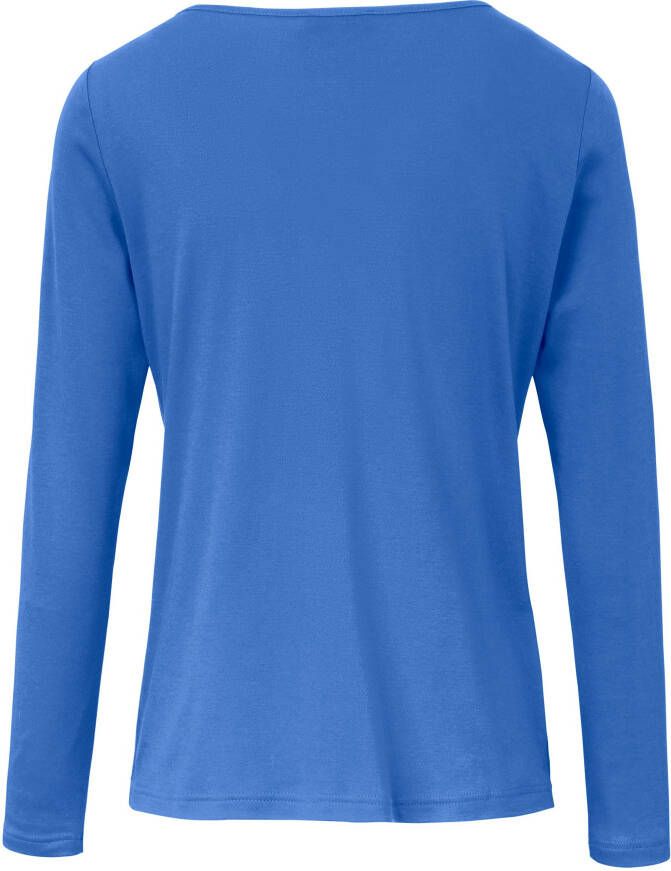 Efixelle Shirt 100% katoen lange mouwen Van blauw