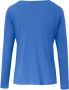 Efixelle Shirt 100% katoen lange mouwen Van blauw - Thumbnail 3