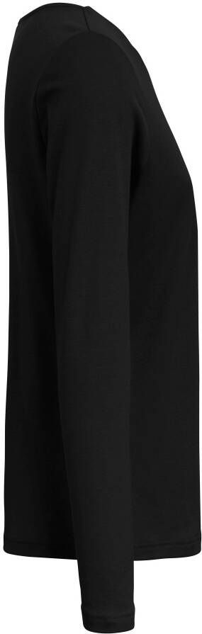 Efixelle Shirt 100% katoen lange mouwen Van zwart