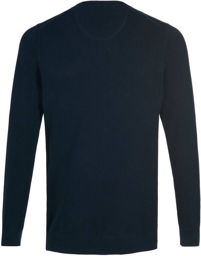 GANT Trui ronde hals 100% katoen Van blauw
