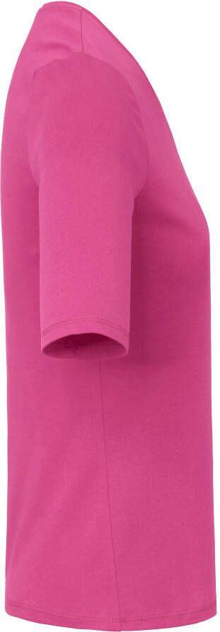Peter Hahn Shirt 100% Pima Cotton ronde hals Van pink