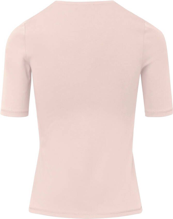 Peter Hahn Shirt 100% Pima Cotton ronde hals Van roze