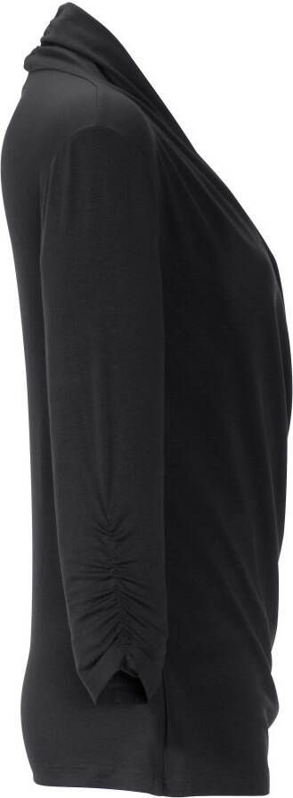 Peter Hahn Shirt v-hals Van zwart