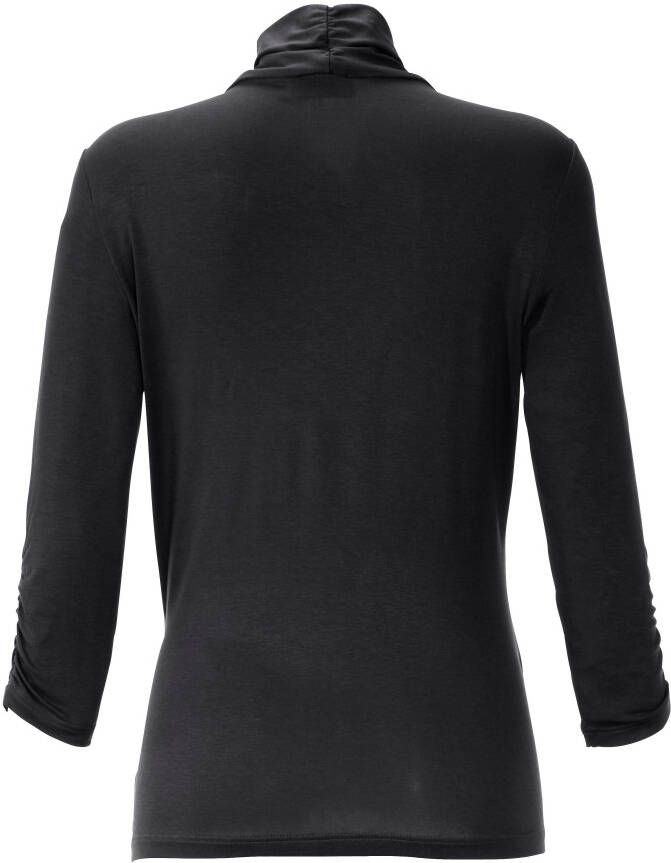 Peter Hahn Shirt v-hals Van zwart