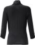 Peter Hahn Shirt v-hals Van zwart - Thumbnail 3