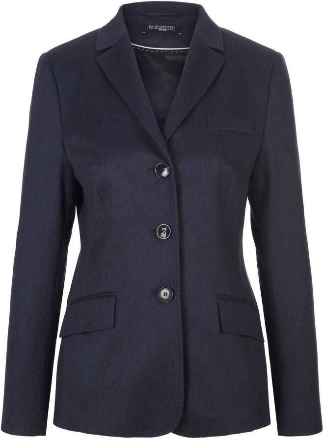 Fadenmeister Berlin Blazer 100% kasjmier Van blauw