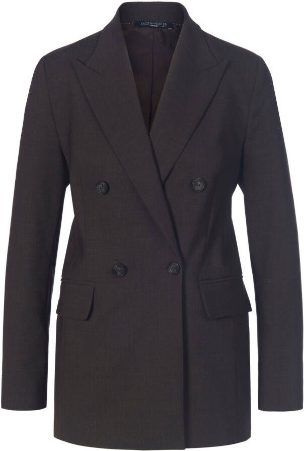 Fadenmeister Berlin Blazer kreukarme kostuumstof Van bruin