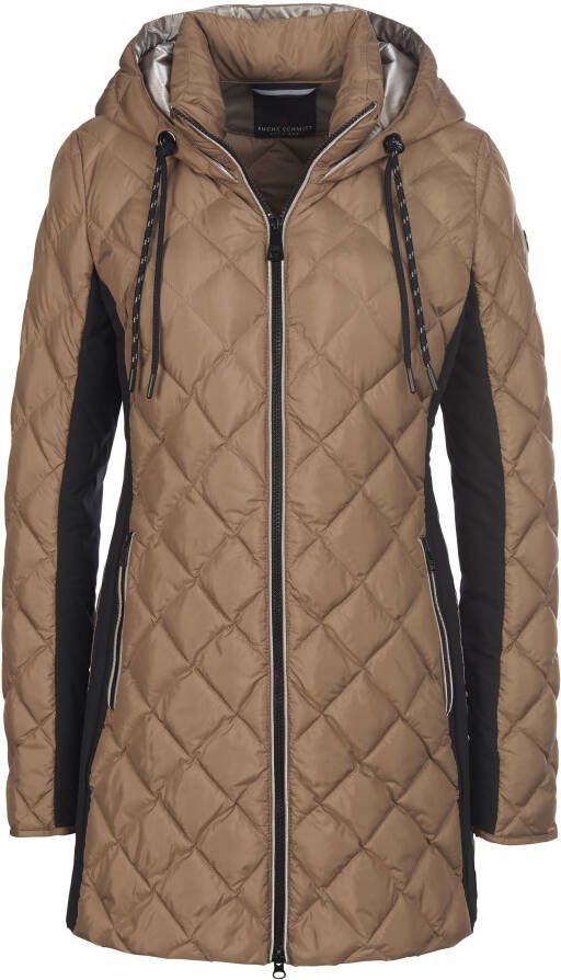 FUCHS SCHMITT Doorgestikte jas capuchon Van Fuchs+Schmitt beige