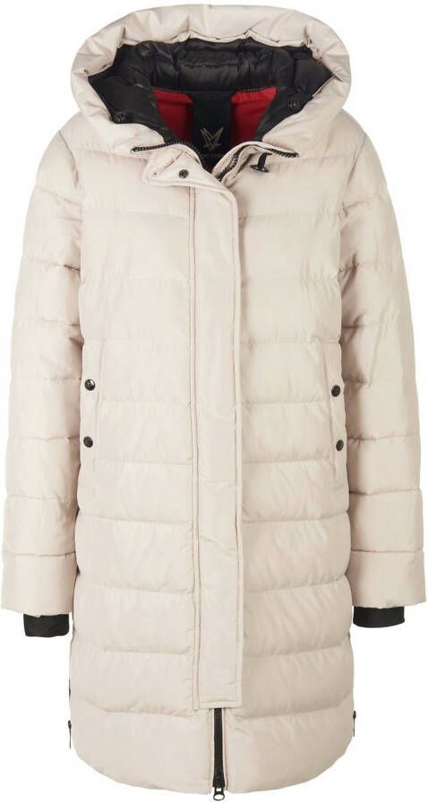 FUCHS SCHMITT Doorgestikte jas capuchon Van Fuchs+Schmitt beige