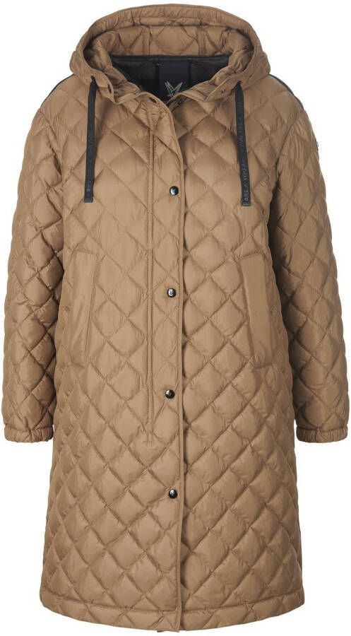 FUCHS SCHMITT Lange doorgestikte jas capuchon Van Fuchs+Schmitt beige