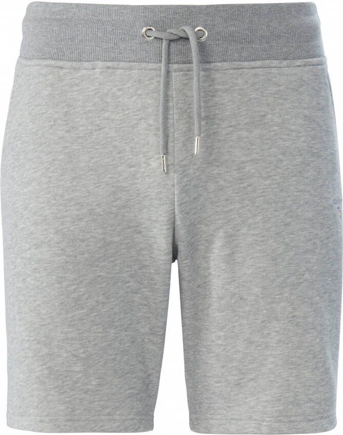 Gant Sweatshort ORIGINAL SWEAT SHORTS met heupzakken voor en opgestikte achterzak