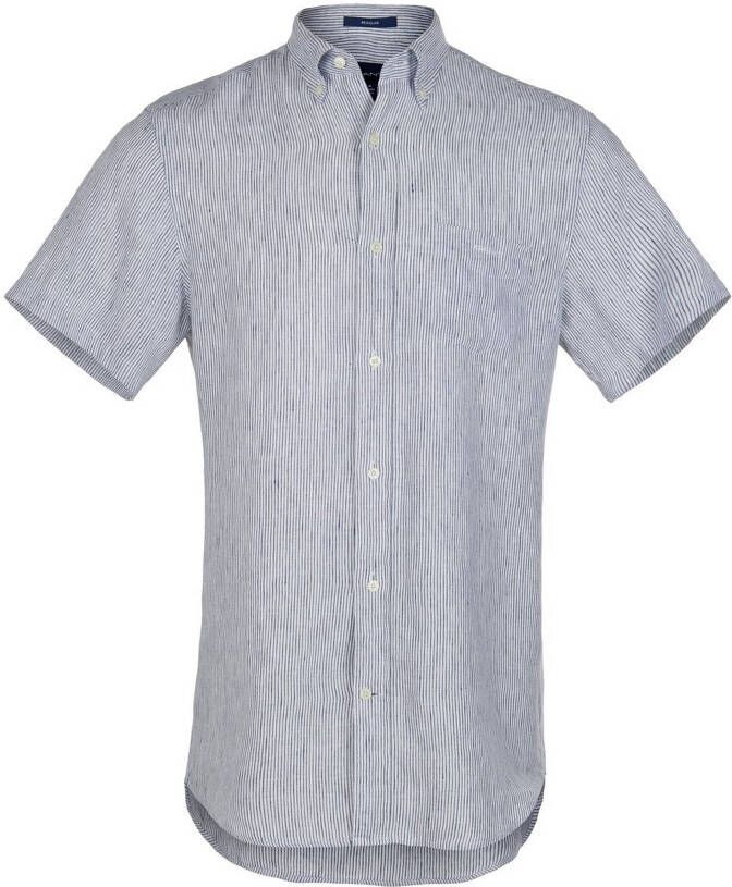 Gant Regular fit vrijetijdsoverhemd van linnen met button-downkraag