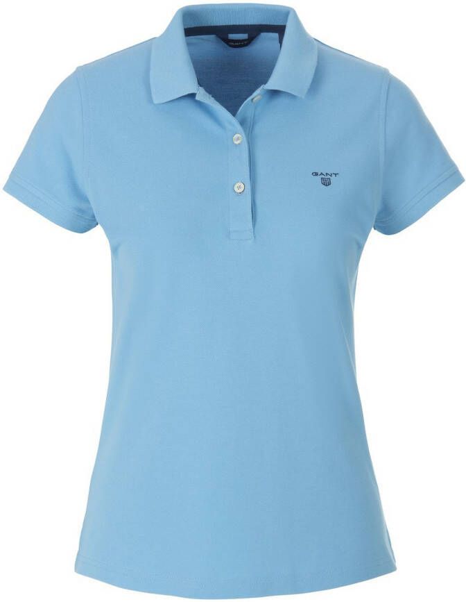 Gant Poloshirt MD. SUMMER PIQUE met contrast logoborduursel op borsthoogte