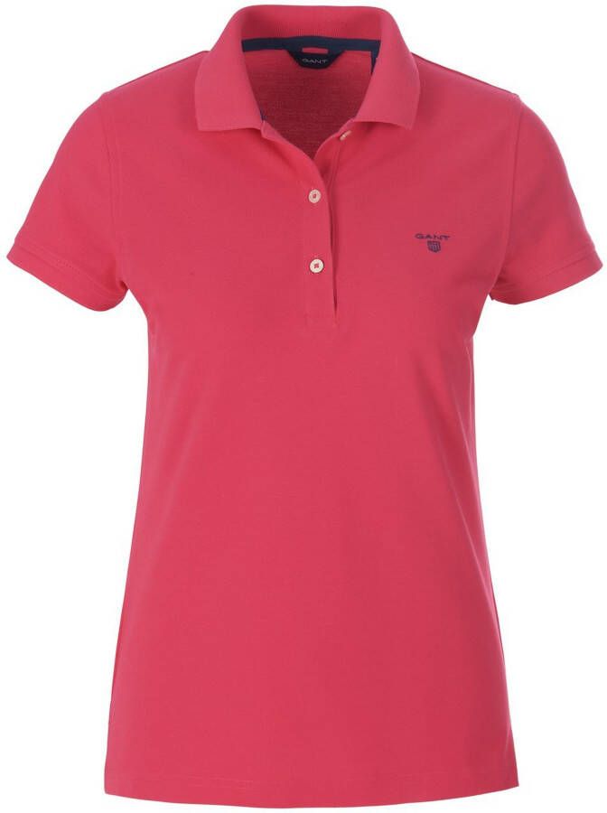 Gant Poloshirt met labelstitching model 'BASIC POLO'