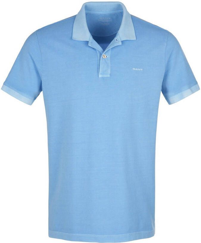 Gant Polo Sunfaded Lichtblauw Blauw Heren
