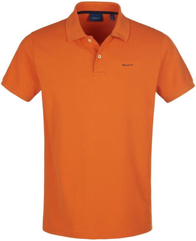 Gant Poloshirt met zijsplitten model 'Pique'