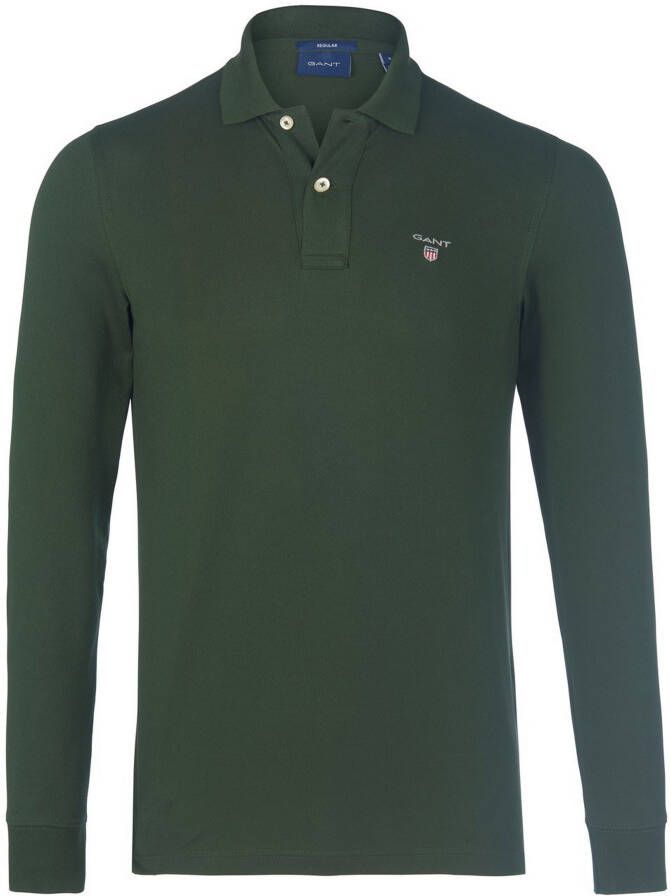 Gant Shirt met lange mouwen THE ORIGINAL PIQUE RUGGER met zijsplitten