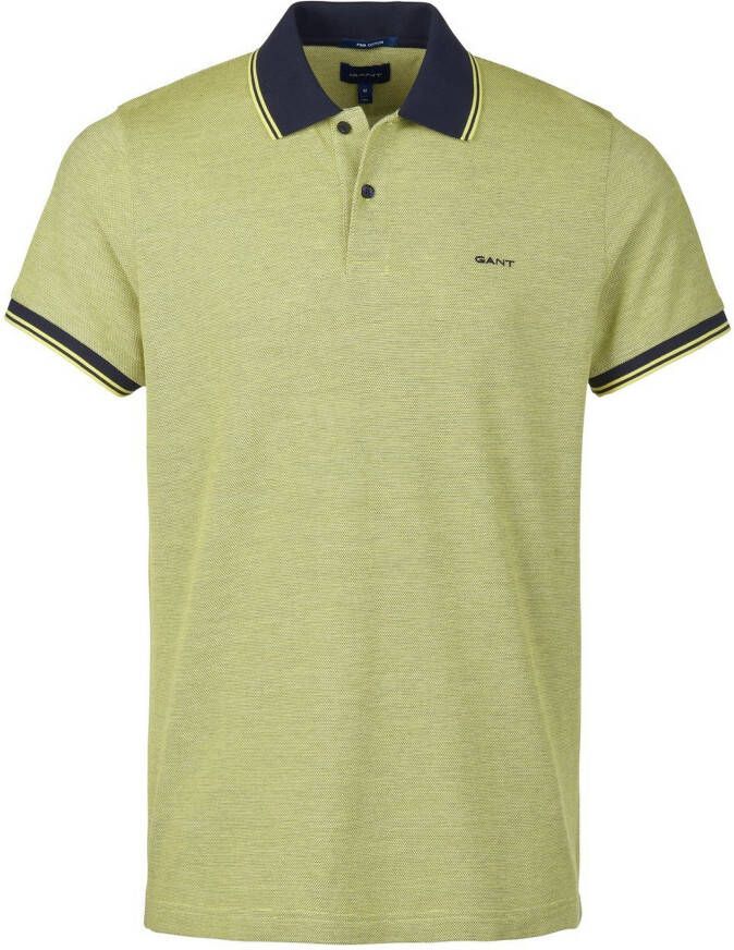 Gant Polo met korte mouwen Green Heren