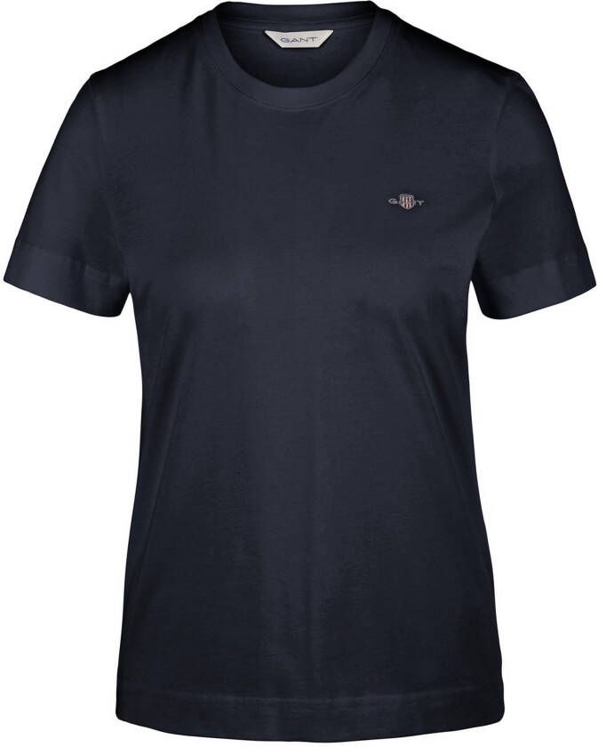 Gant T-shirt REG SHIELD KA T-SHIRT met een klein geborduurd wapenschild op de borst