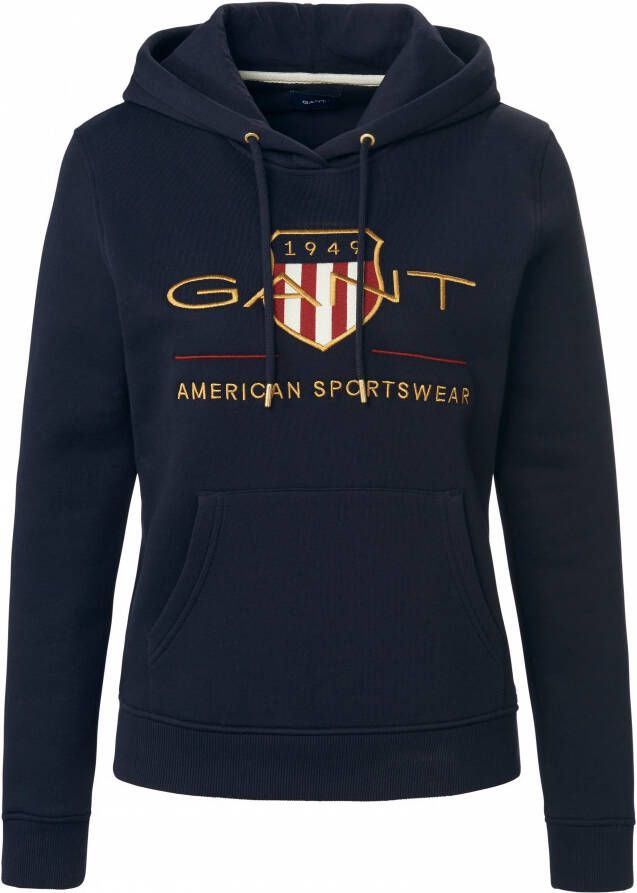 Gant Hoodie ARCHIVE SHIELD HOODIE met logoborduursel op borsthoogte