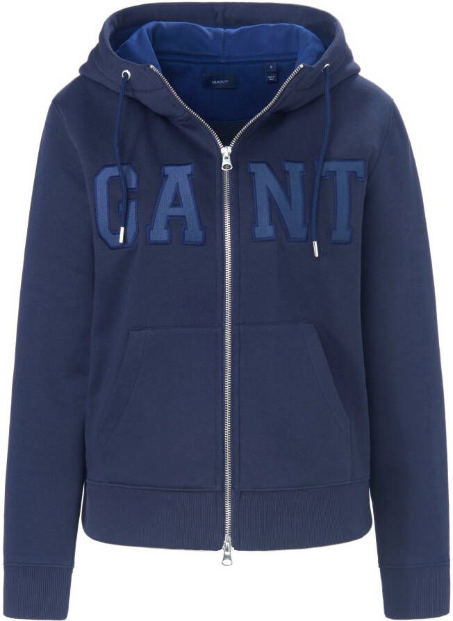 GANT Sweatvest capuchon Van blauw