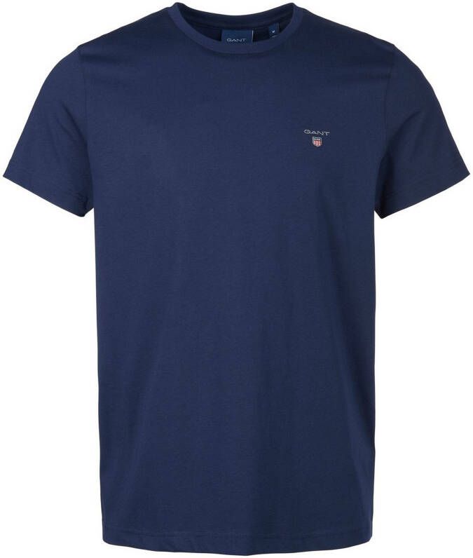 Gant T-shirt ORIGINAL SS T-SHIRT met klein contrasterend logoborduursel