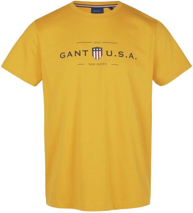 GANT T-shirt Van geel