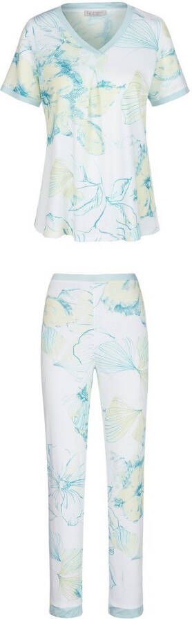 Hautnah Pyjama bloemmotieven Van multicolour