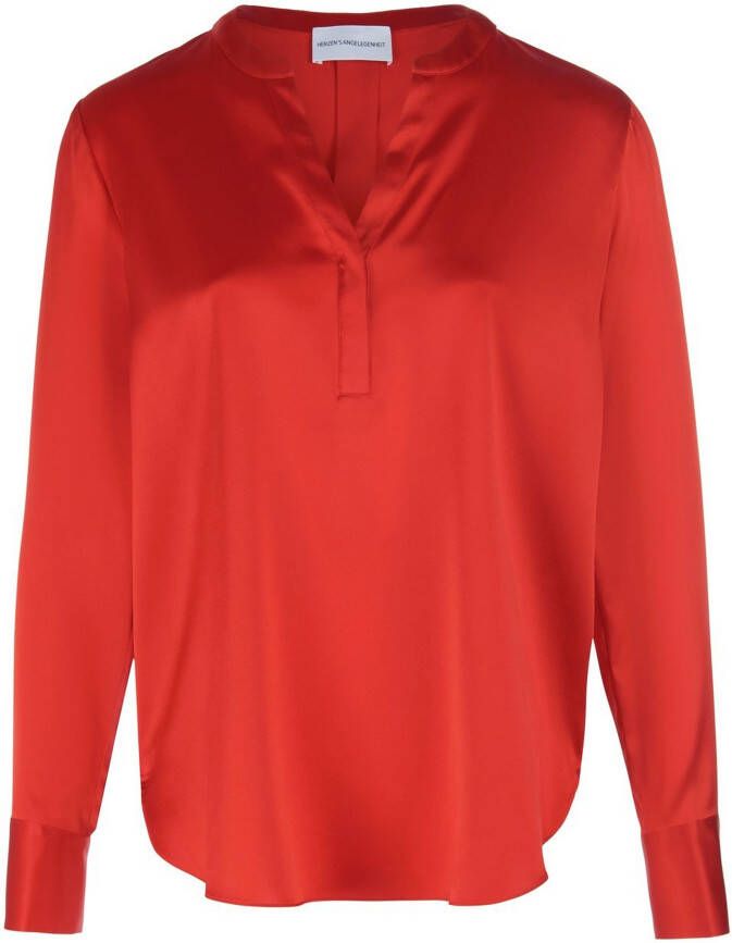HERZEN´S ANGELEGENHEIT Blouse lange mouwen Van rood