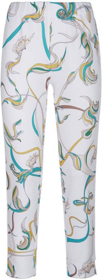 HERZEN´S ANGELEGENHEIT Enkellange broek print Van wit