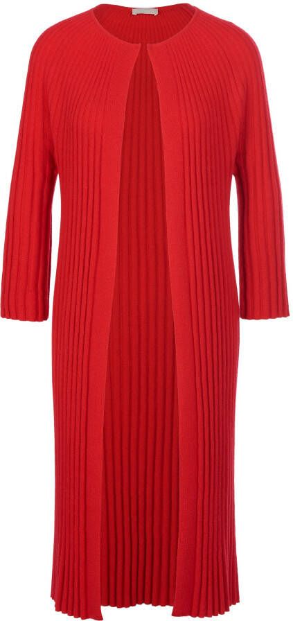 Include Lang vest 100% kasjmier 7 8-mouwen Van rood