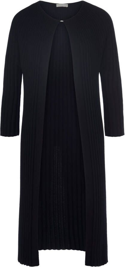 Include Lang vest 100% kasjmier 7 8-mouwen Van zwart