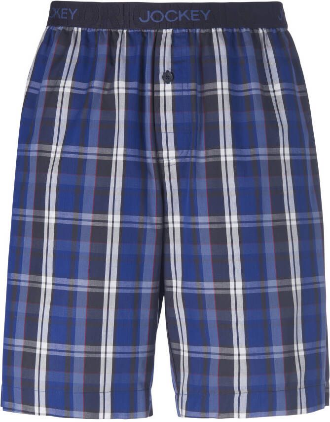 Jockey Korte pyjamabroek 100% katoen Van blauw