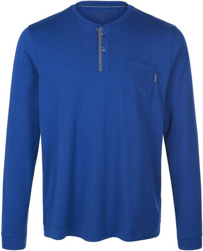 Jockey Pyjamashirt lange mouwen Van blauw