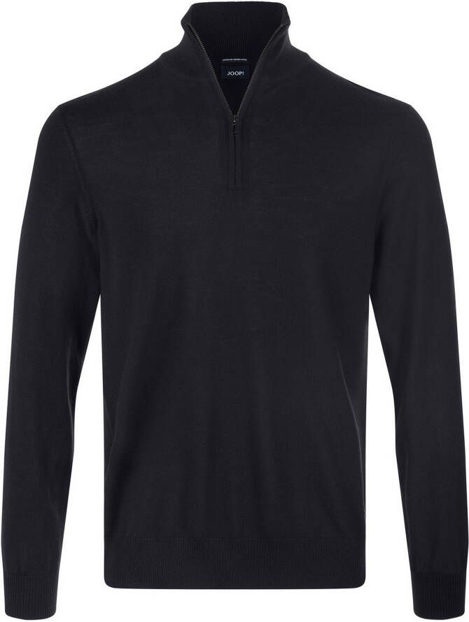 JOOP! Collection Gebreide pullover van scheerwol met opstaande kraag model 'Dario'