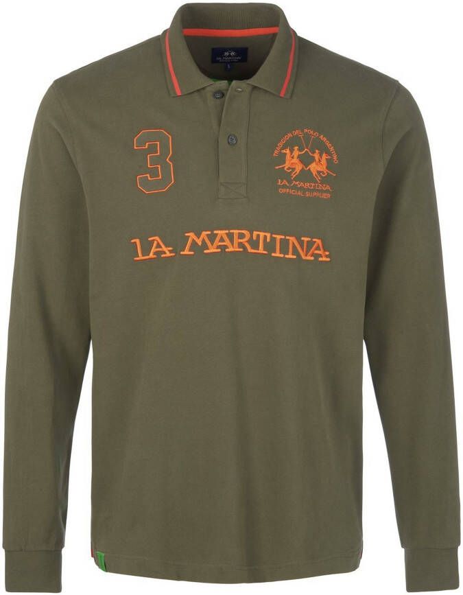 La Martina Poloshirt Van groen