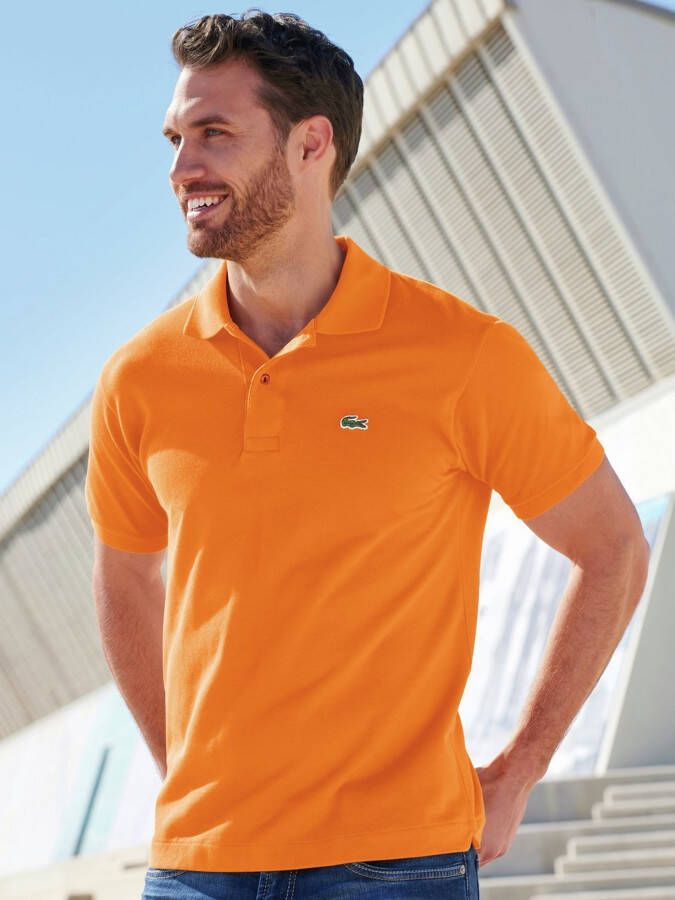 Lacoste Poloshirt 100% katoen model L1212 Van oranje