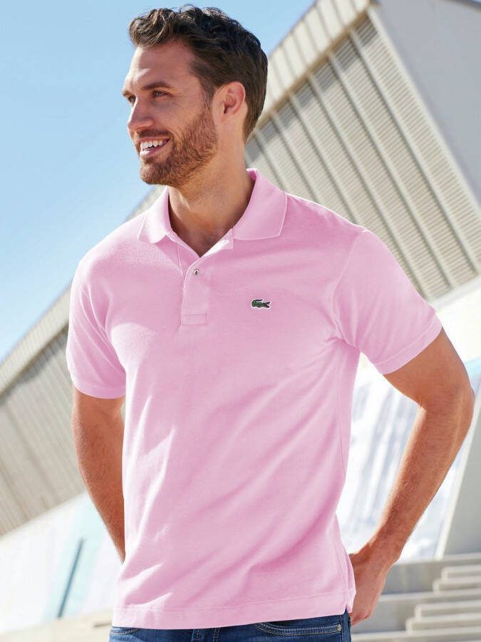 Lacoste Poloshirt 100% katoen model L1212 Van roze
