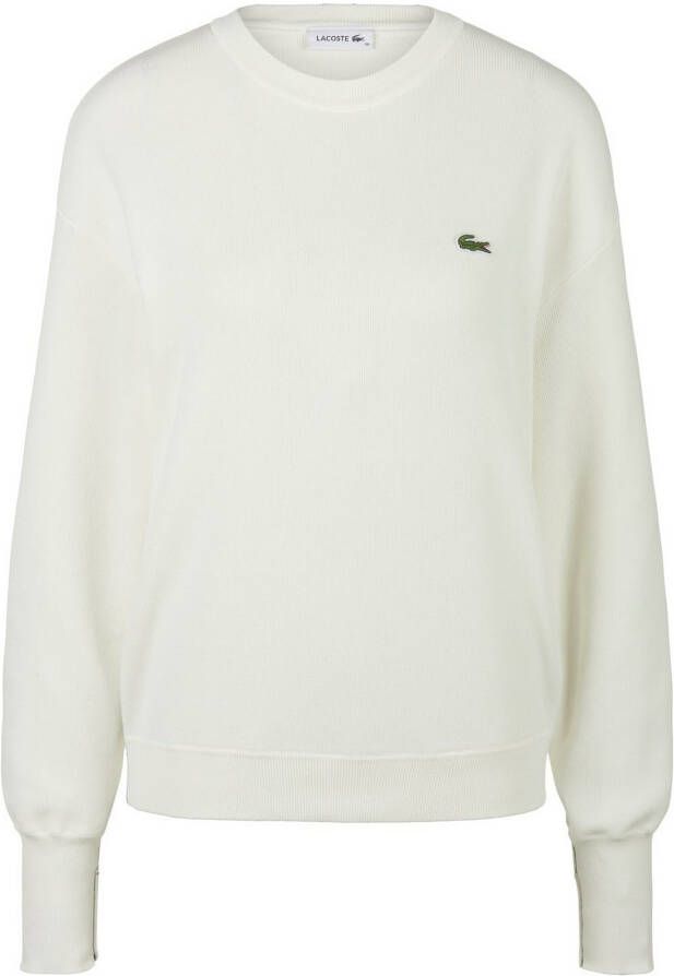 Lacoste Trui met ronde hals met logoborduursel op borsthoogte