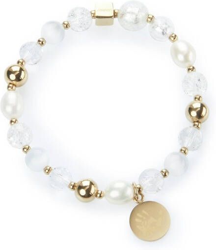 LEONARDO Edelstalen armband Gold Hope met cat's eye glazen parel (geïmiteerd) - Foto 6