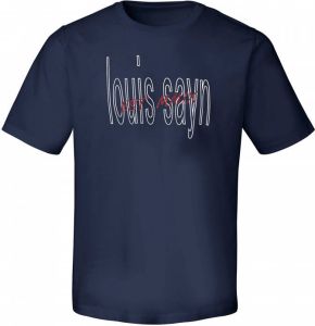 Louis Sayn Shirt 100% katoen ronde hals Van blauw